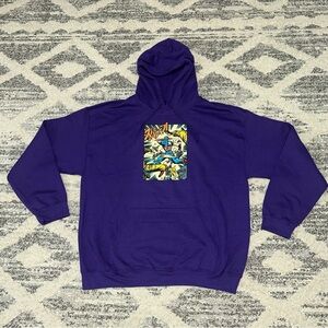 Marvel Captain America Hoodie Purple Men’s Large NWOT